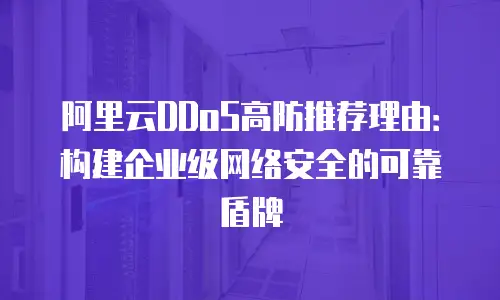 阿里云DDoS高防推荐理由：构建企业级网络安全的可靠盾牌