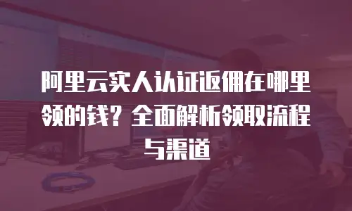 阿里云实人认证返佣在哪里领的钱？全面解析领取流程与渠道