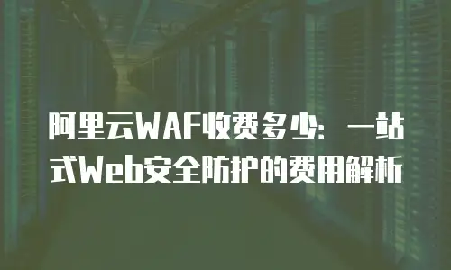 阿里云WAF收费多少：一站式Web安全防护的费用解析
