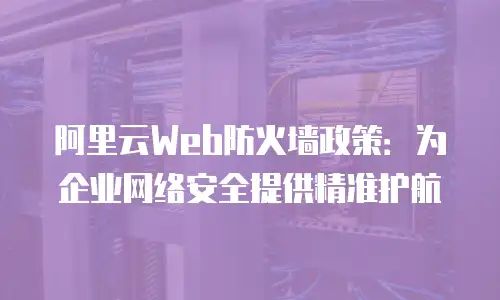 阿里云Web防火墙政策：为企业网络安全提供精准护航