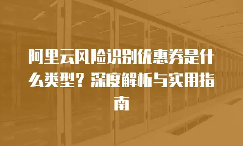阿里云风险识别优惠券是什么类型？深度解析与实用指南