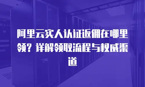 阿里云实人认证返佣在哪里领？详解领取流程与权威渠道