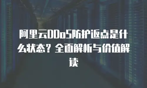 阿里云DDoS防护返点是什么状态？全面解析与价值解读
