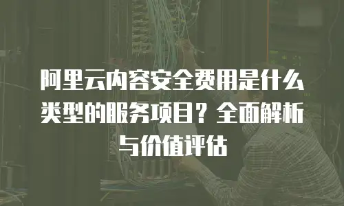 阿里云内容安全费用是什么类型的服务项目？全面解析与价值评估