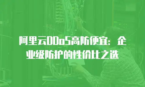阿里云DDoS高防便宜：企业级防护的性价比之选