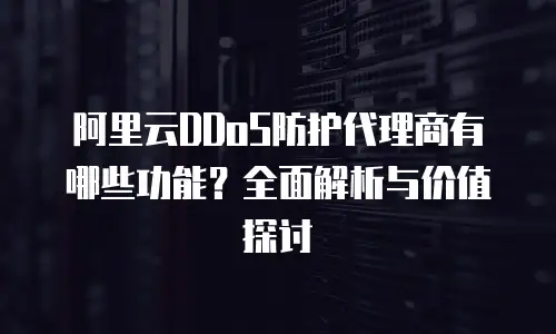 阿里云DDoS防护代理商有哪些功能？全面解析与价值探讨