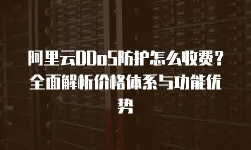 阿里云DDoS防护怎么收费？全面解析价格体系与功能优势