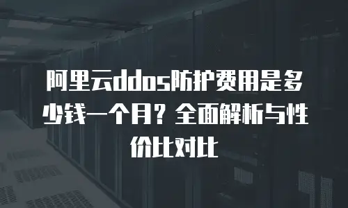 阿里云ddos防护费用是多少钱一个月？全面解析与性价比对比