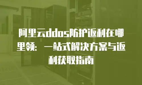 阿里云ddos防护返利在哪里领：一站式解决方案与返利获取指南