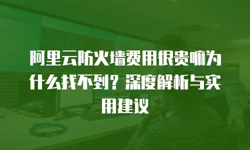 阿里云防火墙费用很贵嘛为什么找不到？深度解析与实用建议