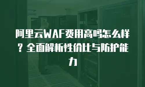 阿里云WAF费用高吗怎么样？全面解析性价比与防护能力