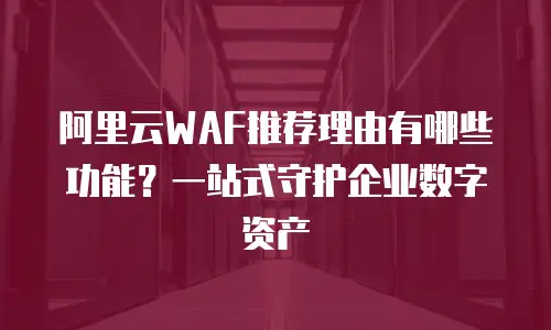 阿里云WAF推荐理由有哪些功能？一站式守护企业数字资产