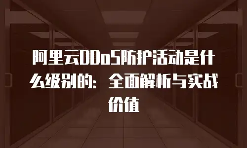 阿里云DDoS防护活动是什么级别的：全面解析与实战价值