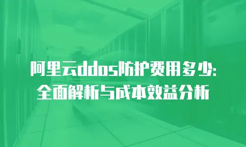 阿里云ddos防护费用多少：全面解析与成本效益分析