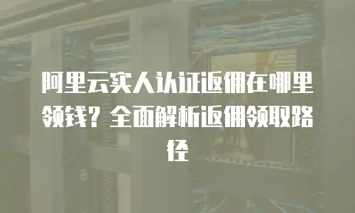 阿里云实人认证返佣在哪里领钱？全面解析返佣领取路径
