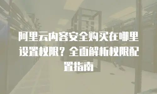阿里云内容安全购买在哪里设置权限？全面解析权限配置指南