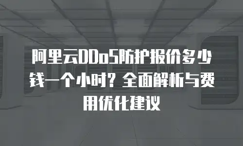 阿里云DDoS防护报价多少钱一个小时？全面解析与费用优化建议