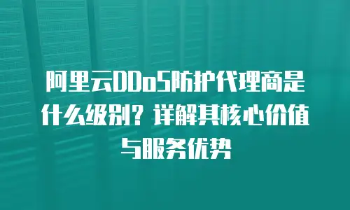 阿里云DDoS防护代理商是什么级别？详解其核心价值与服务优势