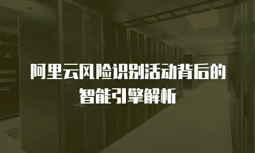 阿里云风险识别活动背后的智能引擎解析