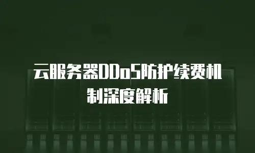 云服务器DDoS防护续费机制深度解析