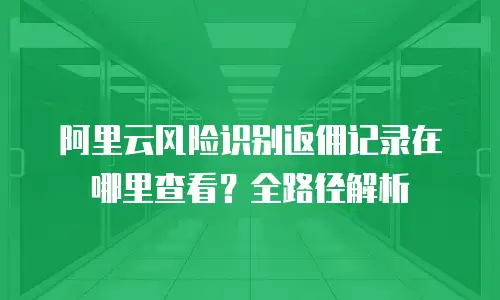 阿里云风险识别返佣记录在哪里查看？全路径解析
