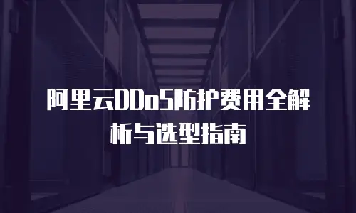 阿里云DDoS防护费用全解析与选型指南