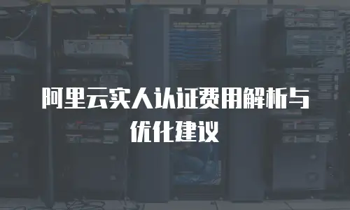 阿里云实人认证费用解析与优化建议