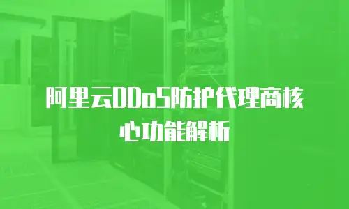 阿里云DDoS防护代理商核心功能解析