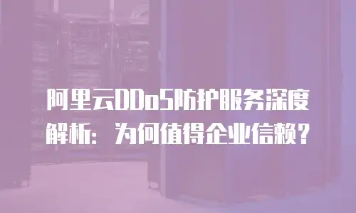 阿里云DDoS防护服务深度解析：为何值得企业信赖？