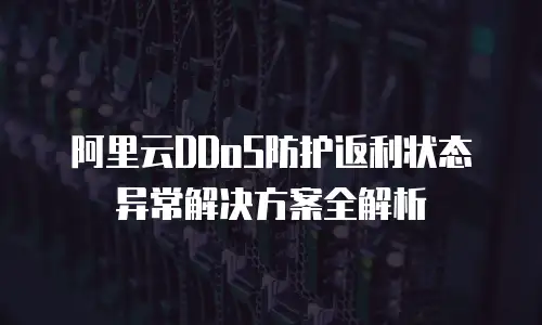 阿里云DDoS防护返利状态异常解决方案全解析