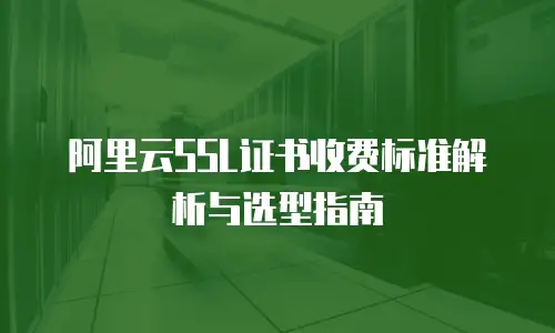 阿里云SSL证书收费标准解析与选型指南