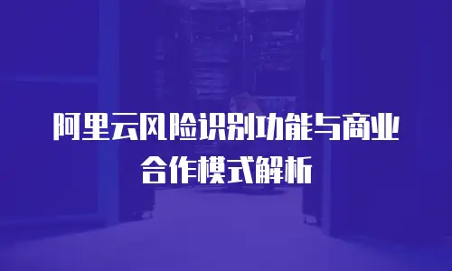 阿里云风险识别功能与商业合作模式解析