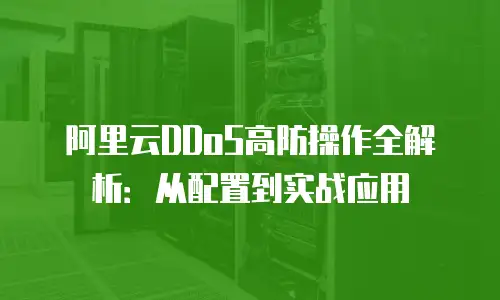 阿里云DDoS高防操作全解析：从配置到实战应用
