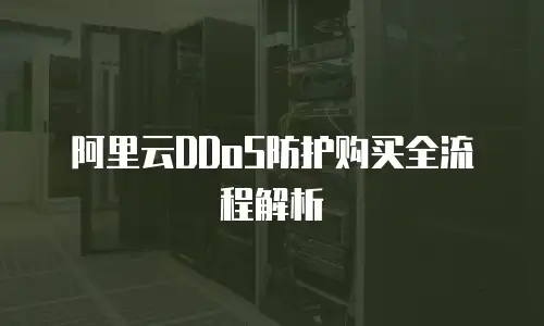 阿里云DDoS防护购买全流程解析