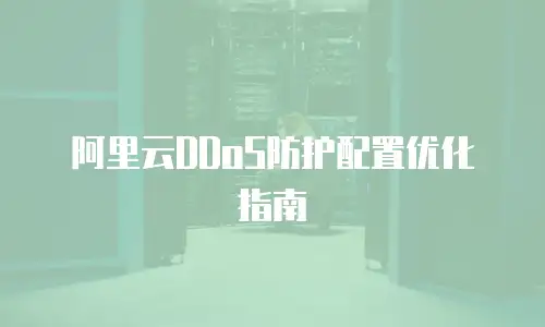 阿里云DDoS防护配置优化指南
