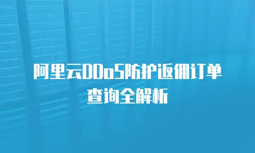 阿里云DDoS防护返佣订单查询全解析