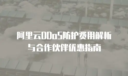 阿里云DDoS防护费用解析与合作伙伴优惠指南