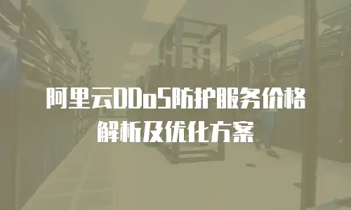 阿里云DDoS防护服务价格解析及优化方案