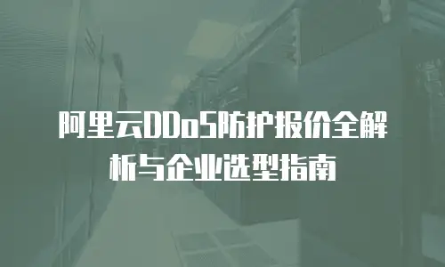 阿里云DDoS防护报价全解析与企业选型指南