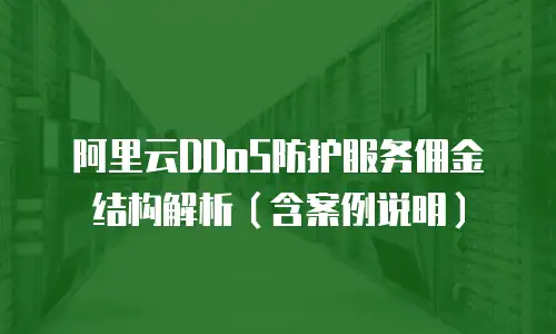 阿里云DDoS防护服务佣金结构解析（含案例说明）