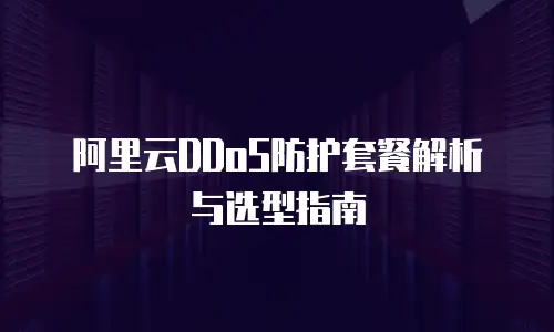 阿里云DDoS防护套餐解析与选型指南