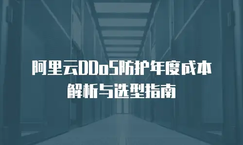 阿里云DDoS防护年度成本解析与选型指南