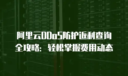 阿里云DDoS防护返利查询全攻略：轻松掌握费用动态