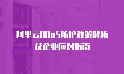 阿里云DDoS防护政策解析及企业应对指南