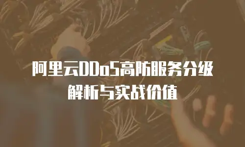 阿里云DDoS高防服务分级解析与实战价值