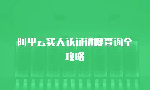 阿里云实人认证进度查询全攻略