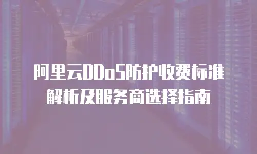 阿里云DDoS防护收费标准解析及服务商选择指南
