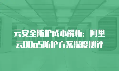 云安全防护成本解析：阿里云DDoS防护方案深度测评