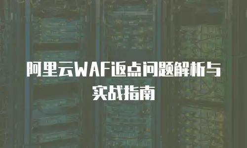 阿里云WAF返点问题解析与实战指南