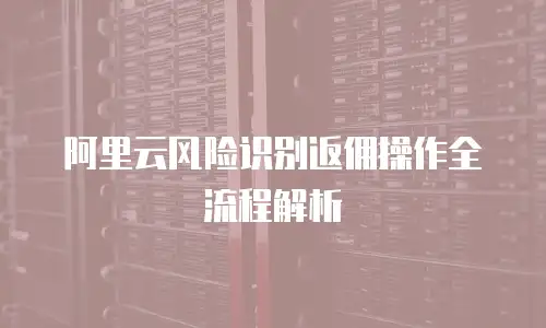 阿里云风险识别返佣操作全流程解析